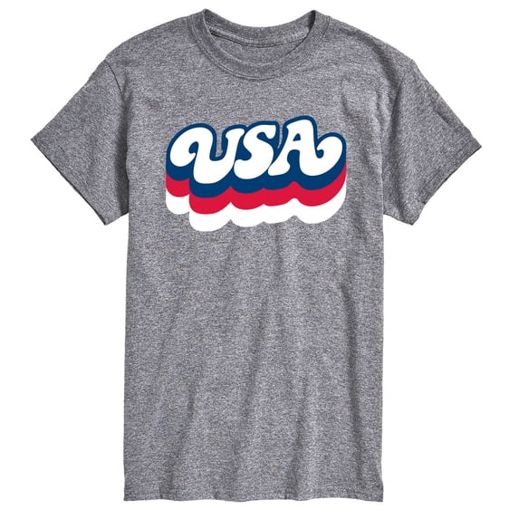 Instant Message - Retro USA Short Sleeve Graphic T-Shirt