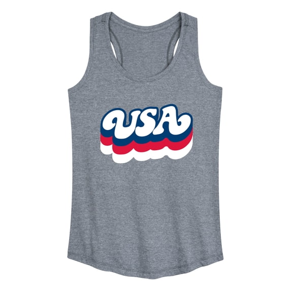 Instant Message - Retro USA - Women's Racerback Graphic Tank