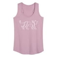 thumbnail image 1 of Instant Message - Ribbon Cat - Women's Racerback Tank Top, 1 of 6