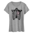 thumbnail image 1 of Instant Message - Ribcage Bleeding Heart - Women's Short Sleeve Graphic T-Shirt, 1 of 6