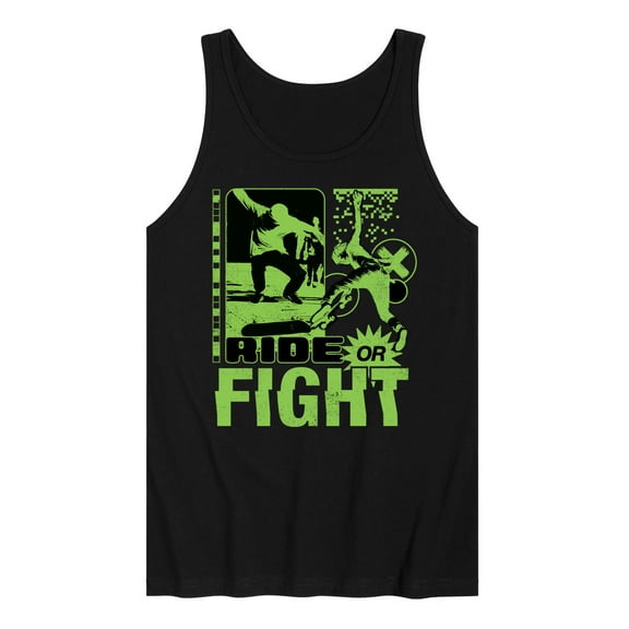 Instant Message - Ride Or Fight Skateboarding - Retro - Mens - Jersey Tank