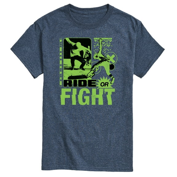Instant Message - Ride Or Fight Skateboarding - Retro - Mens - Short Sleeve Tee