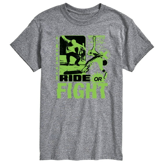 Instant Message - Ride Or Fight Skateboarding - Retro - Mens - Short Sleeve Tee