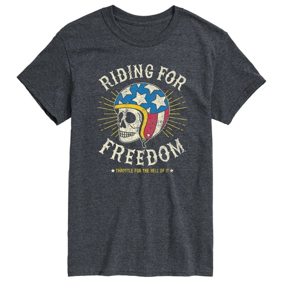 Instant Message - Riding For Freedom - Men's Short Sleeve Graphic T-Shirt