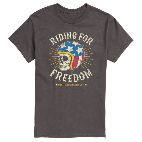 Instant Message - Riding For Freedom - Men's Short Sleeve Graphic T-Shirt