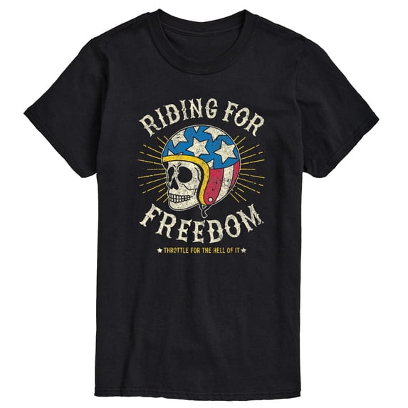 Instant Message - Riding For Freedom - Men's Short Sleeve Graphic T-Shirt