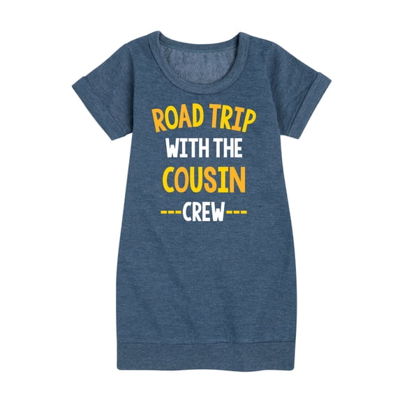 Instant Message - Road Trip With The Cousin Crew - Toddler & Youth Girls Fleece Dress