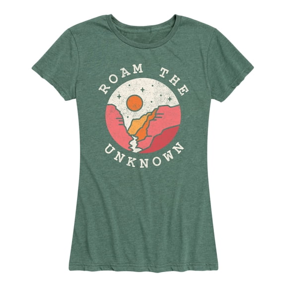 Instant Message - Roam The Unknown Canyon - Women's Short Sleeve Graphic T-Shirt