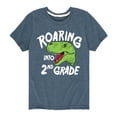 thumbnail image 1 of Instant Message - Roaring Into 2nd Grade - Youth Short Sleeve Graphic T-Shirt, 1 of 6