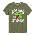 thumbnail image 1 of Instant Message - Roaring Into 2nd Grade - Youth Short Sleeve Graphic T-Shirt, 1 of 6