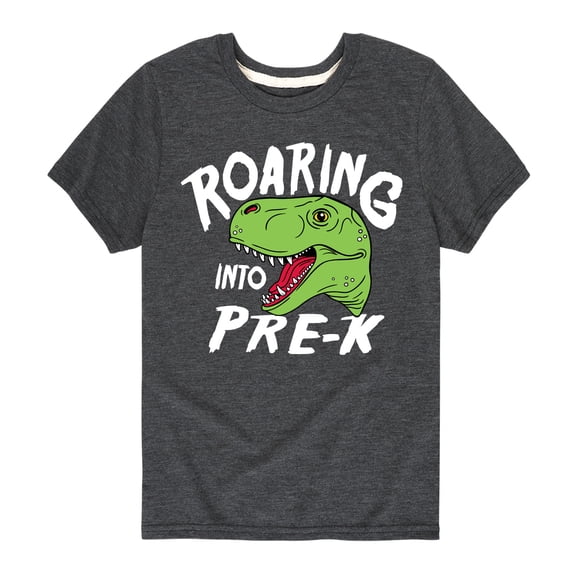 Instant Message - Roaring Into Pre K - Youth Short Sleeve Graphic T-Shirt