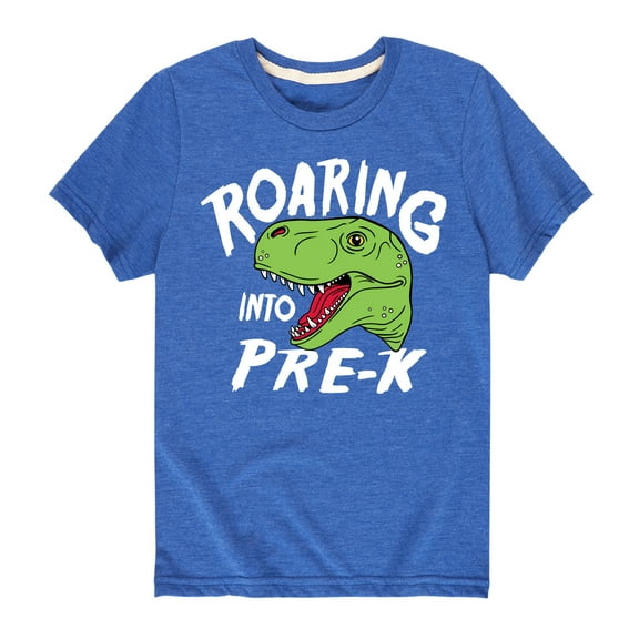 Instant Message - Roaring Into Pre K - Youth Short Sleeve Graphic T-Shirt