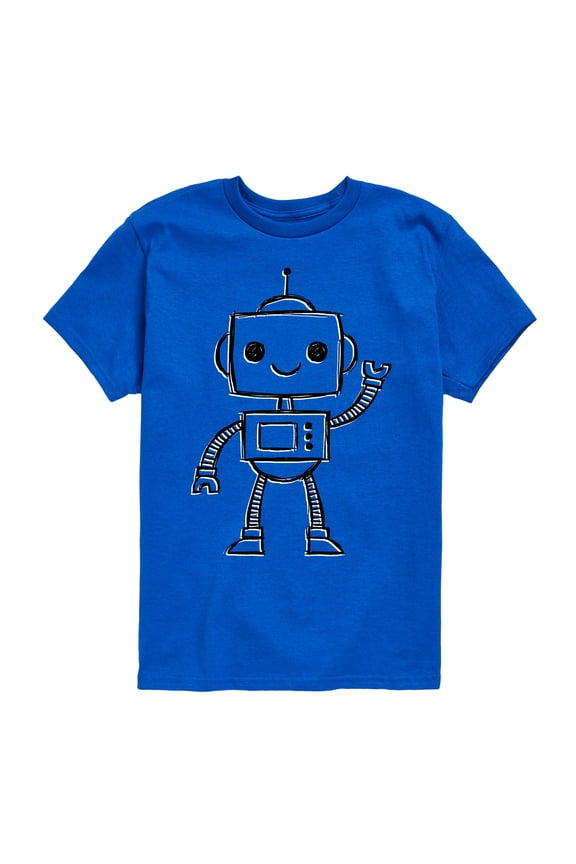 - Robot Sketch - Toddler And Youth Short Sleeve Graphic T-Shirt
