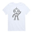 thumbnail image 1 of Instant Message - Robot Sketch - Toddler And Youth Short Sleeve Graphic T-Shirt, 1 of 5