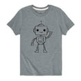 thumbnail image 1 of Instant Message - Robot Sketch - Toddler And Youth Short Sleeve Graphic T-Shirt, 1 of 5
