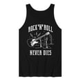 thumbnail image 1 of Instant Message - Rock N Roll Never Dies  - Men's Jersey Tank Top, 1 of 6