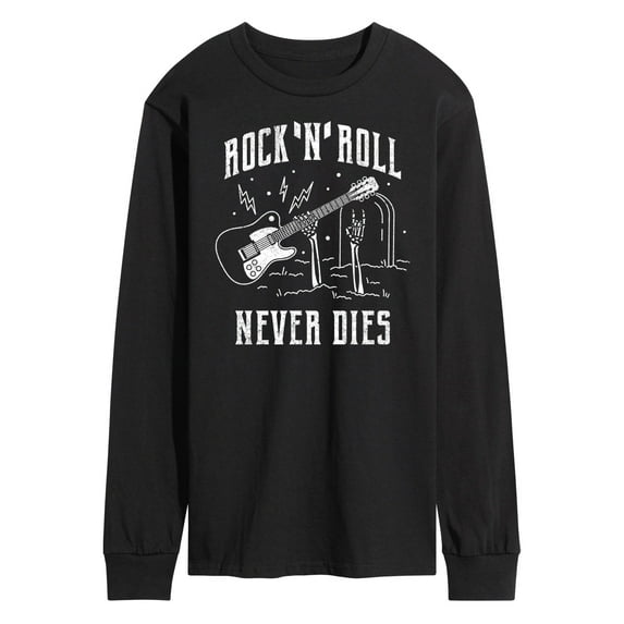 Instant Message - Rock N Roll Never Dies - Men's Long Sleeve T-Shirt