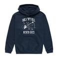 thumbnail image 1 of Instant Message - Rock N Roll Never Dies  - Men's Pullover Hooded Fleece Sweatshirt, 1 of 5