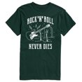 thumbnail image 1 of Instant Message - Rock N Roll Never Dies  - Men's Short Sleeve Graphic T-Shirt, 1 of 6