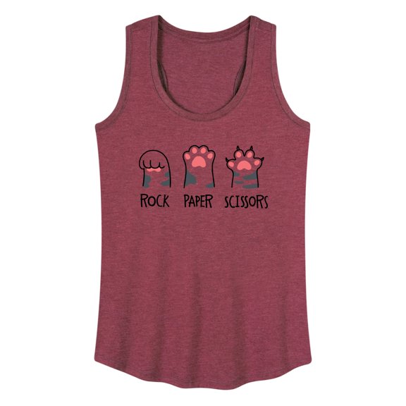 Instant Message - Rock Paper Claws - Women's Racerback Tank Top