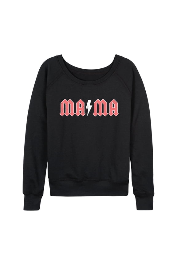 - Rocker Mama - Women's French Terry Long Sleeve Pullover