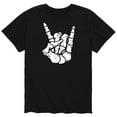 thumbnail image 1 of Instant Message - Rocker Skeleton Hand - Men's Short Sleeve Graphic T-Shirt, 1 of 5