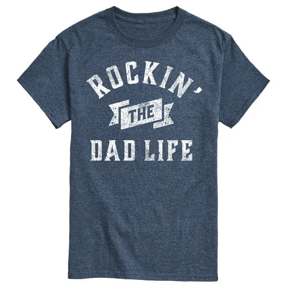Instant Message - Rockin Dad Life - Father's Day Gift - Men's Short Sleeve Graphic T-Shirt