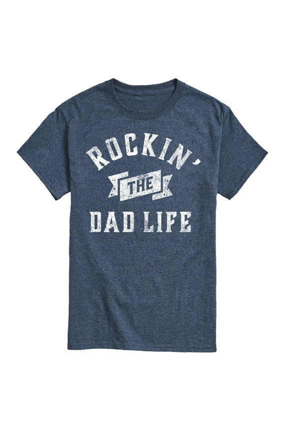 - Rockin Dad Life - Father's Day Gift - Men's Short Sleeve Graphic T-Shirt
