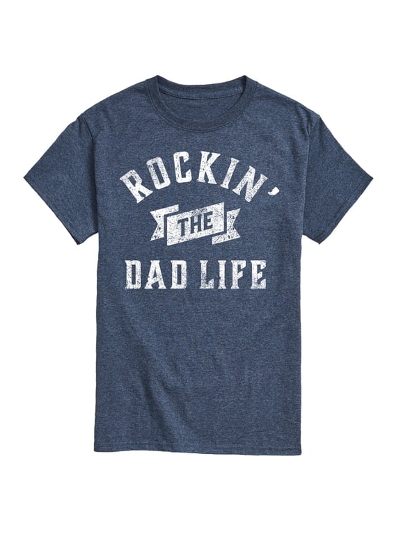 - Rockin' The Dad Life Men's Short Sleeve Graphic T-Shirt