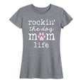 thumbnail image 1 of Instant Message - Rockin Dog Mom Life Short Sleeve Graphic T-Shirt, 1 of 5