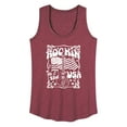 thumbnail image 1 of Instant Message - Rockin In The USA - Women's Racerback Tank Top, 1 of 6