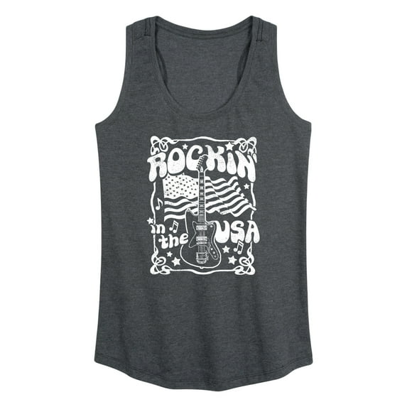 Instant Message - Rockin In The USA - Women's Racerback Tank Top