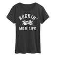 thumbnail image 1 of Instant Message - Rockin Mom Life - Gift For Mom Fathers Day - Women's Short Sleeve Graphic T-Shirt, 1 of 5