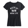 thumbnail image 1 of Instant Message - Rockin Mom Life - Gift For Mom Fathers Day - Women's Short Sleeve Graphic T-Shirt, 1 of 5