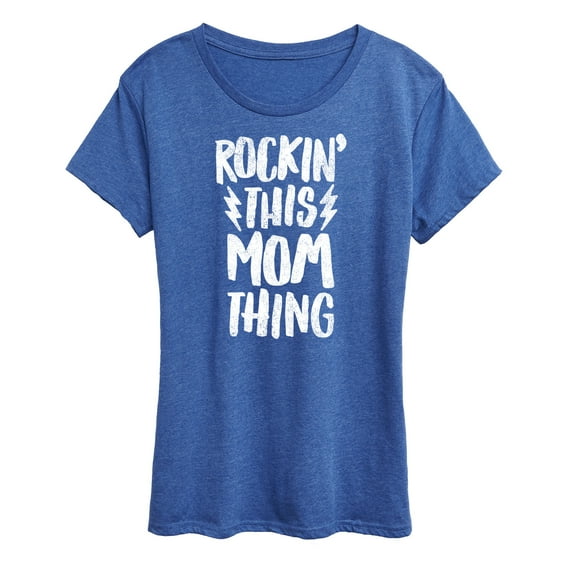 Instant Message - Rockin This Mom Thing - Mother's Day Gift - Women's Short Sleeve Graphic T-Shirt