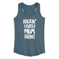 thumbnail image 1 of Instant Message - Rockin This Mom Thing - Women's Racerback Tank Top, 1 of 6