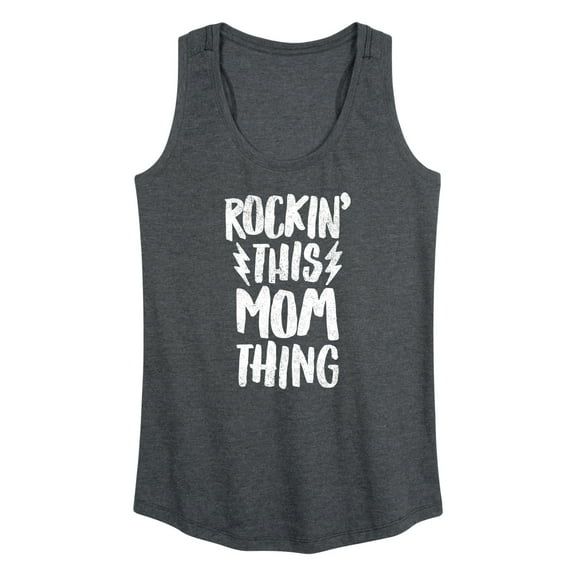 Instant Message - Rockin This Mom Thing - Women's Racerback Tank Top