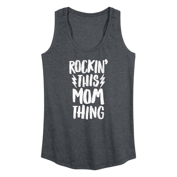 Instant Message - Rockin This Mom Thing - Women's Racerback Tank Top