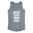 thumbnail image 1 of Instant Message - Rockin This Mom Thing - Women's Racerback Tank Top, 1 of 6