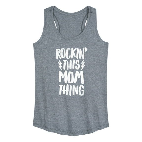 Instant Message - Rockin This Mom Thing - Women's Racerback Tank Top