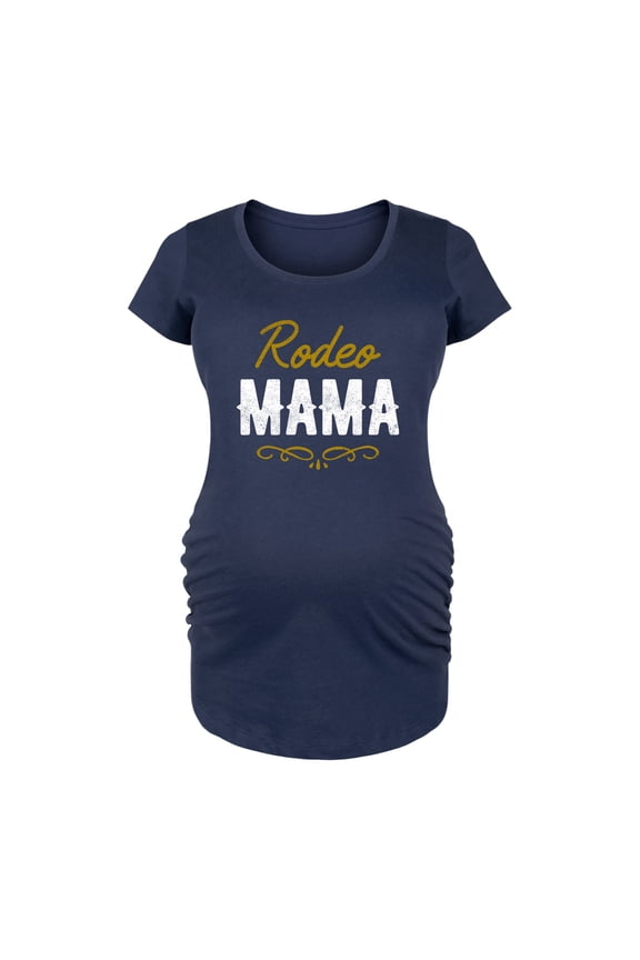 - Rodeo Mama - Women's Maternity Scoop Neck Graphic T-Shirt