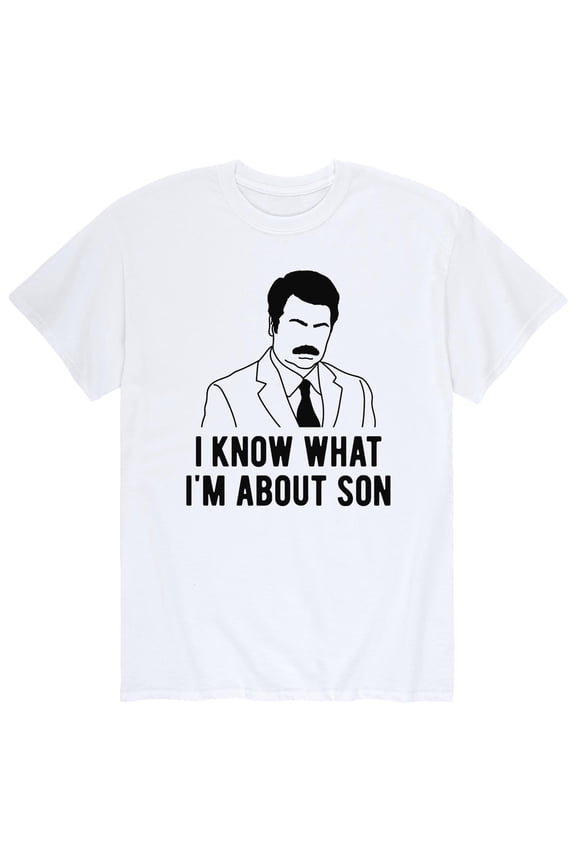 - Ron Swanson Short Sleeve Graphic T-Shirt
