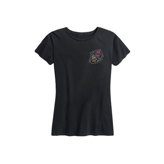 Instant Message - Rose Flowers - Women's Short Sleeve Graphic T-Shirt