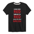 thumbnail image 1 of Instant Message - Roses Are Red Bacon Is Red - Toddler And Youth Short Sleeve T-Shirt, 1 of 6