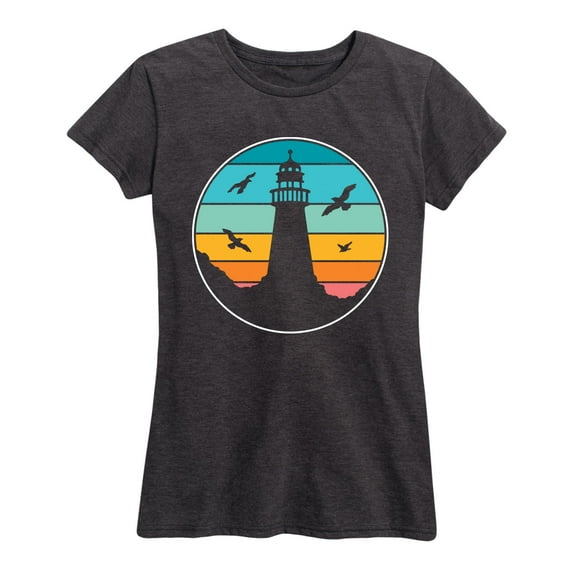 Instant Message - Round Lighthouse - Women's Short Sleeve T-Shirt