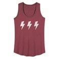 thumbnail image 1 of Instant Message - Row Of 3 Lightning Bolts - Women's Racerback Tank Top, 1 of 6
