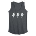 thumbnail image 1 of Instant Message - Row Of 3 Lightning Bolts - Women's Racerback Tank Top, 1 of 6