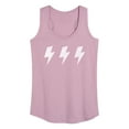 thumbnail image 1 of Instant Message - Row Of 3 Lightning Bolts - Women's Racerback Tank Top, 1 of 6