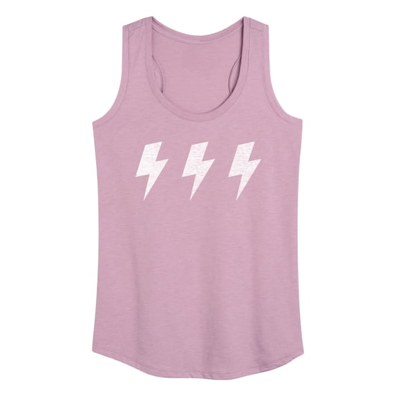 Instant Message - Row Of 3 Lightning Bolts - Women's Racerback Tank Top