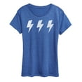 thumbnail image 1 of Instant Message - Row Of 3 Lightning Bolts - Women's Short Sleeve Graphic T-Shirt, 1 of 6